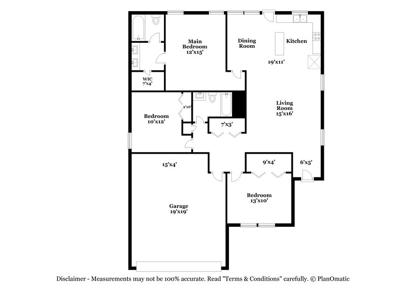 2,000/Mo, 5644 Tealbrook Dr Raleigh, NC 27610 Floor Plan View