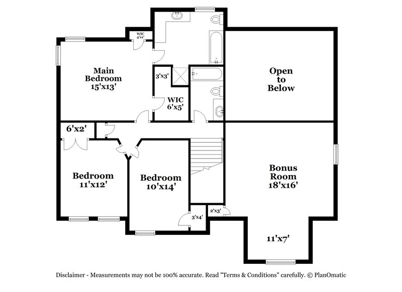 3,220/Mo, 4716 Alenja Ln Raleigh, NC 27616 Floor Plan View