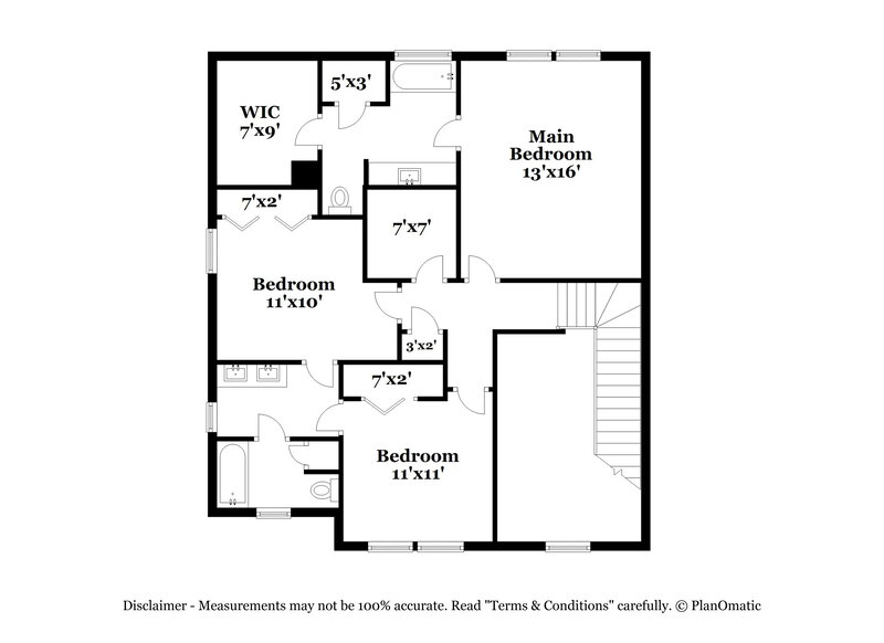 1,925/Mo, 3206 Hayling Dr Raleigh, NC 27610 Floor Plan View 2