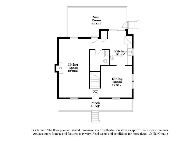 1,935/Mo, 7329 N Thorncliff Pl Raleigh, NC 27616 Floor Plan View