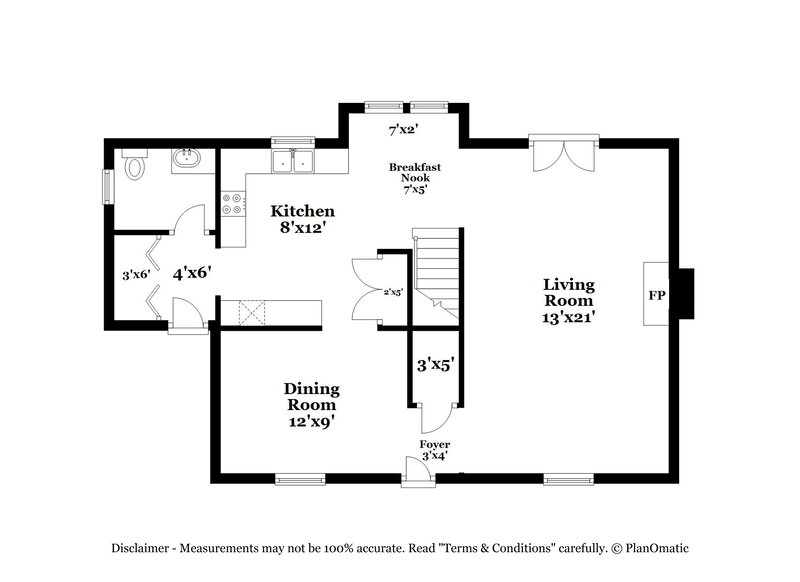 1,825/Mo, 478 Tralee Dr Smithfield, NC 27577 Floor Plan View 2