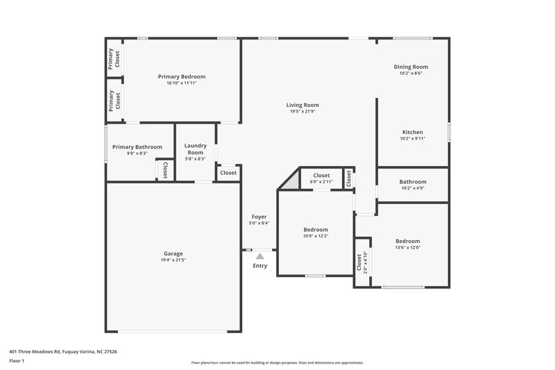 2,380/Mo, 401 Three Meadows Rd Fuquay Varina, NC 27526 Floor Plan View
