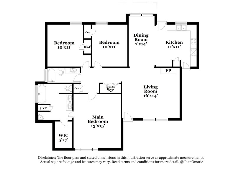 1,515/Mo, 5314 Princeton-Kenly Rd Kenly, NC 27542 Floor Plan View