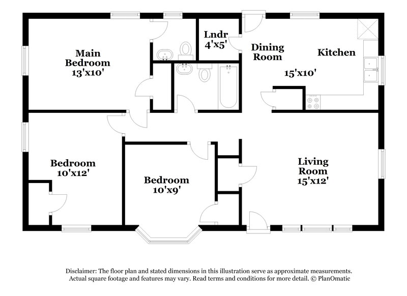 1,400/Mo, 803 Da Vinci St Durham, NC 27704 Floor Plan View
