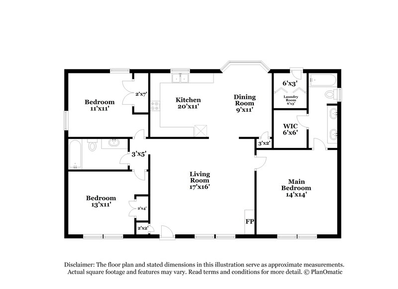 1,595/Mo, 68 Bent Creek Ct Wilson's Mills, NC 27527 Floorplan View