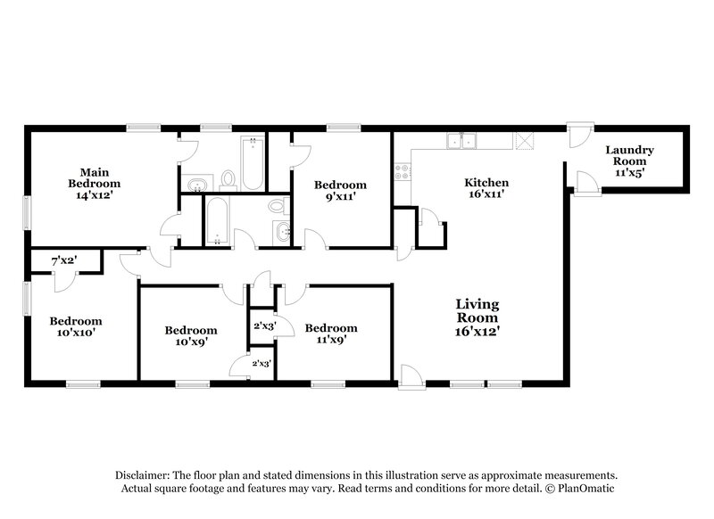 1,785/Mo, 210 Dogwood Ave Clayton, NC 27520 Floor Plan View