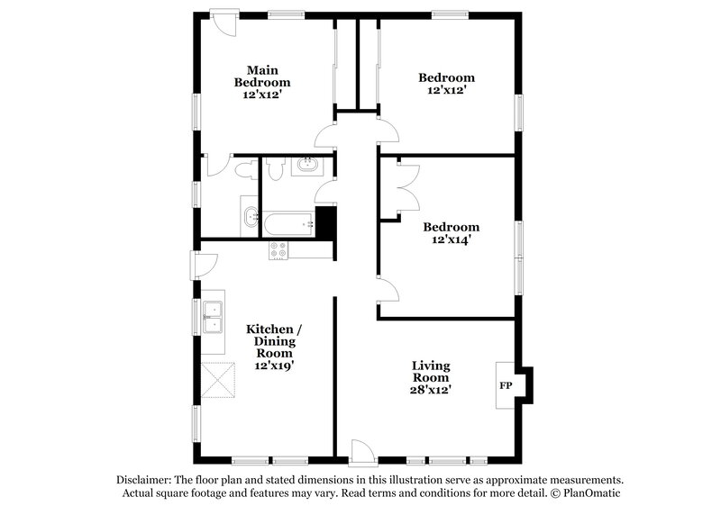 1,410/Mo, 110 E Crestview Dr Smithfield, NC 27577 Floor Plan View