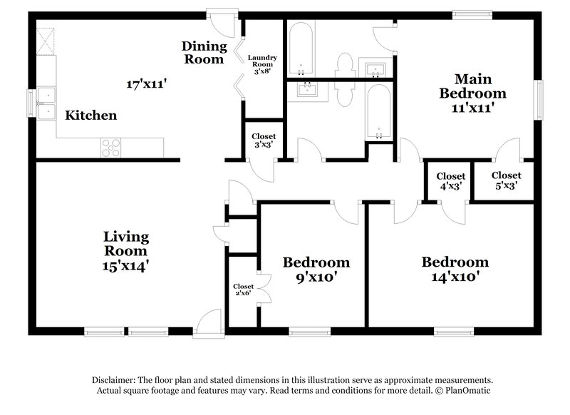 1,535/Mo, 164 Clearwater Dr Wilson's Mills, NC 27577 Floor Plan View