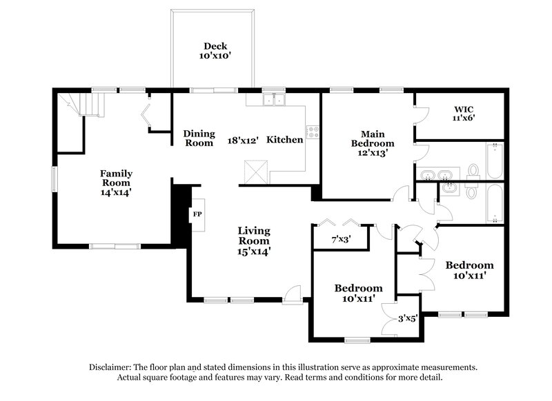 1,850/Mo, 185 Jared Dr Fuquay Varina, NC 27526 Floor Plan View