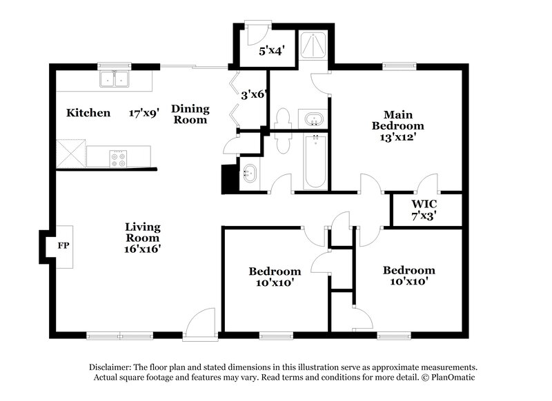 1,590/Mo, 4033 Scofield Dr Raleigh, NC 27610 Floor Plan View