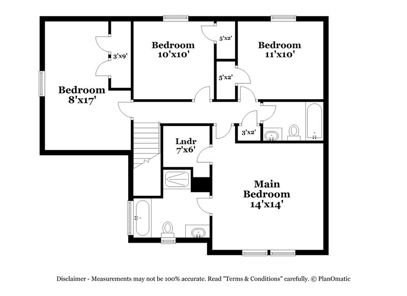 2,040/Mo, 3915 Griffis Glen Dr Raleigh, NC 27610 Floor Plan View 2