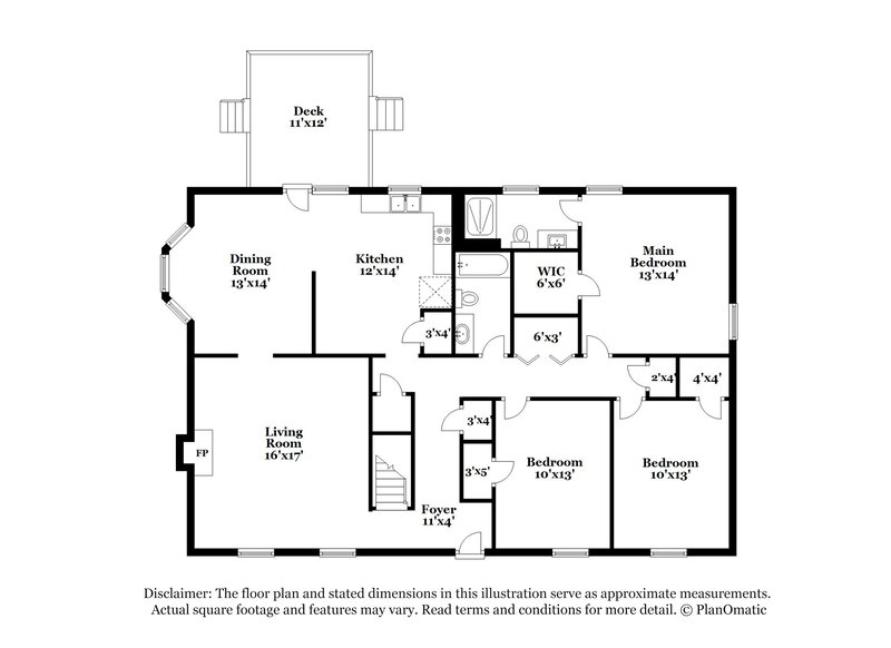 2,290/Mo, 3013 Bolo Trl Raleigh, NC 27615 Floorplan View