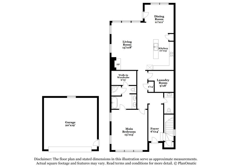 2,050/Mo, 108 Heathwood Dr Clayton, NC 27527 Floor Plan View