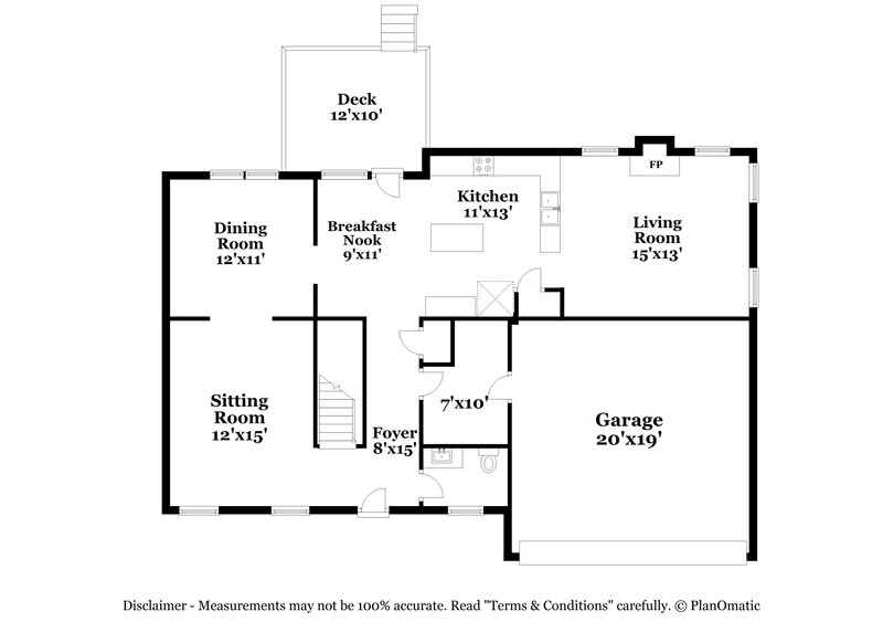 2,175/Mo, 1012 Flower Round Court Raleigh, NC 27610 Floor Plan View 2