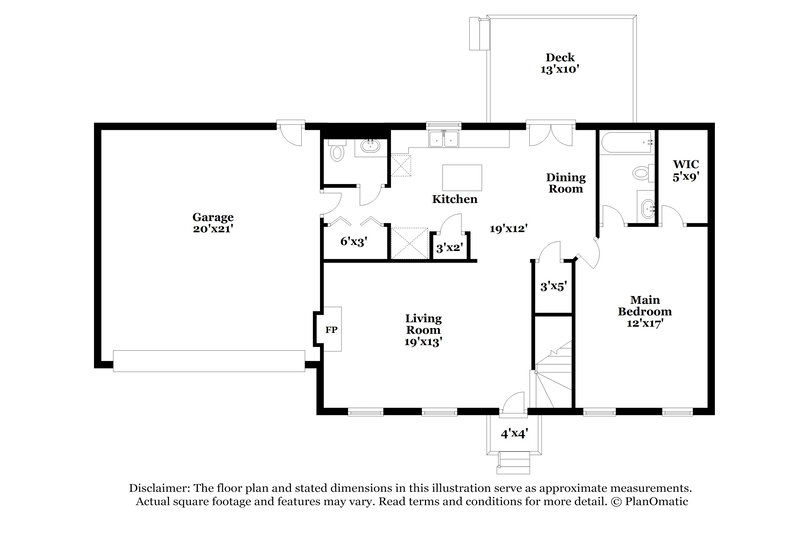 2,050/Mo, 6133 River Landings Dr Raleigh, NC 27604 Floorplan View