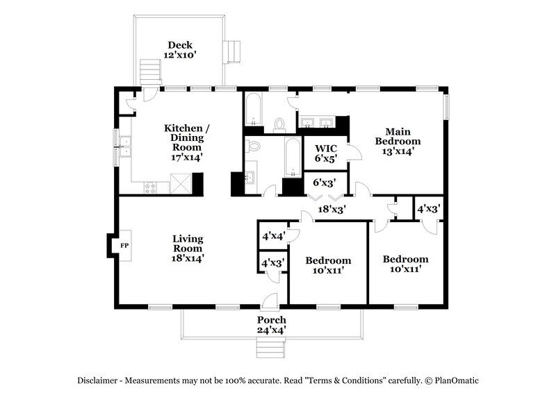 1,755/Mo, 1520 Long Cove Ct Raleigh, NC 27604 Floor Plan View