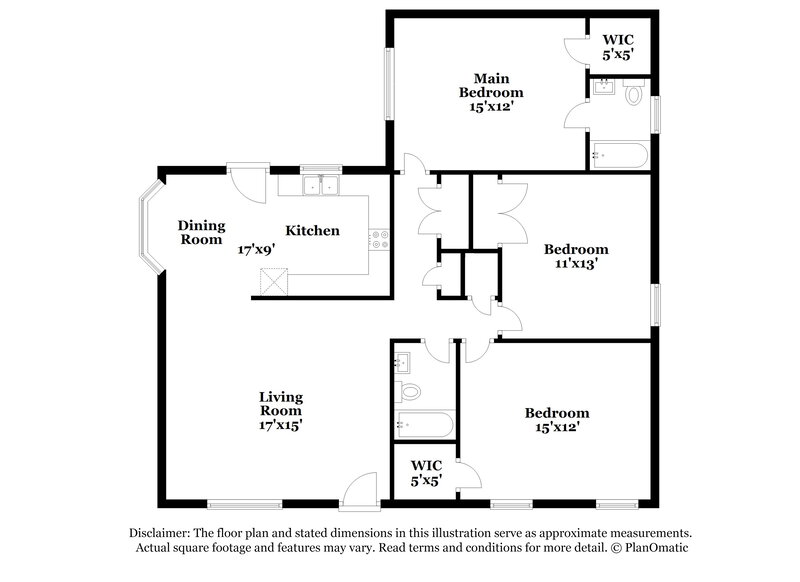 1,825/Mo, 3612 Iron Sight Ct Raleigh, NC 27616 Floorplan View