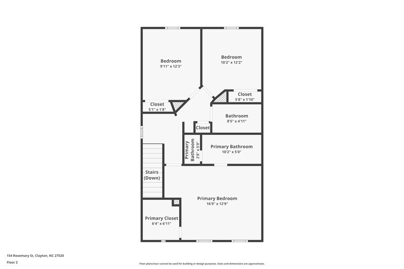 1,770/Mo, 154 Rosemary St Clayton, NC 27520 Floor Plan View 2