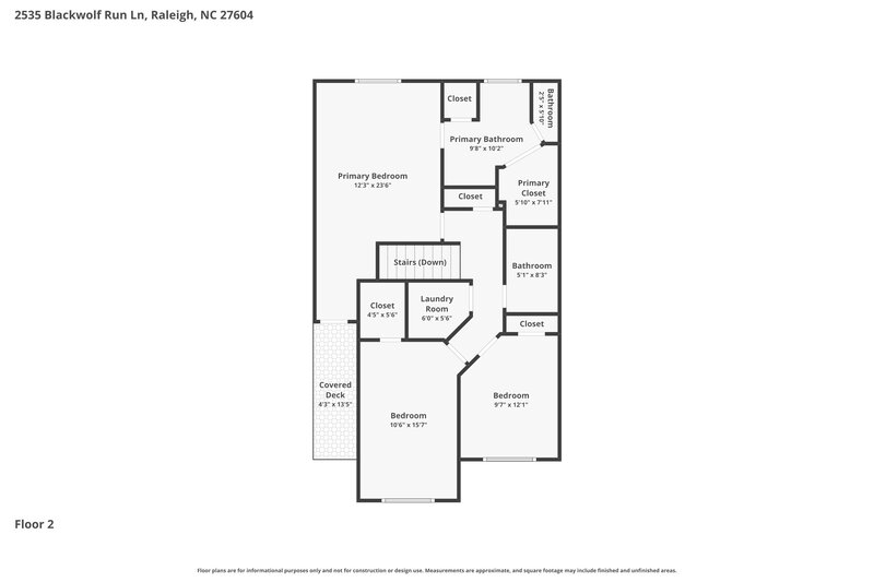 1,920/Mo, 2535 Blackwolf Run Ln Raleigh, NC 27604 Floorplan View 2