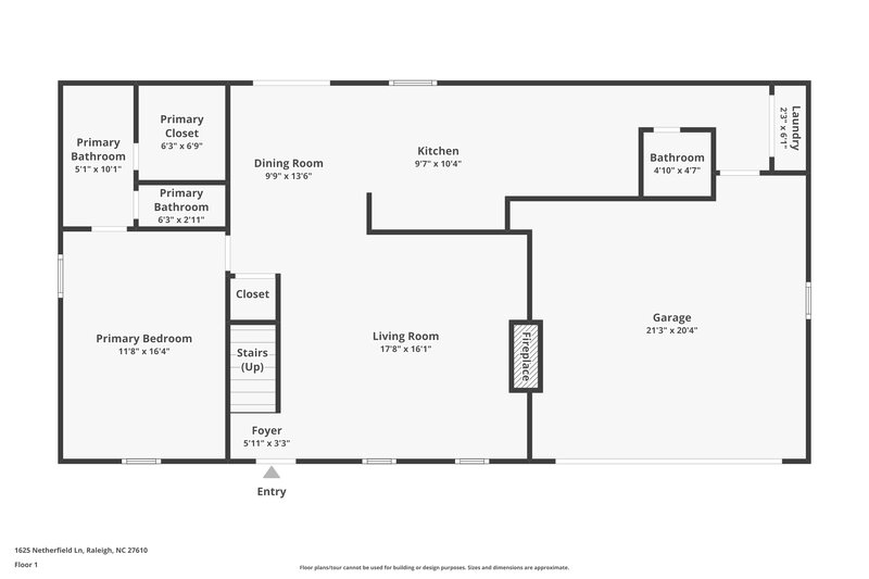 3,320/Mo, 1625 Netherfield Ln Raleigh, NC 27610 Floor Plan View