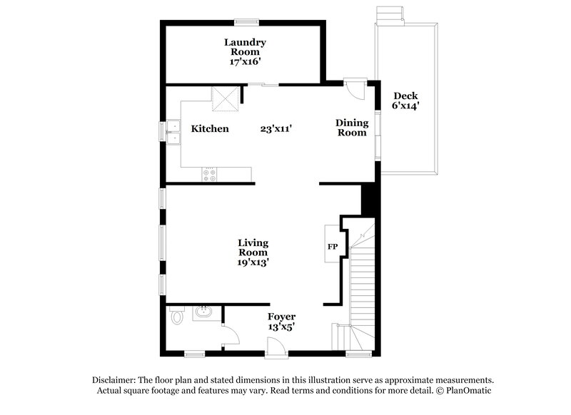 1,660/Mo, 106 Rosemary Street Clayton, NC 27520 Floor Plan View