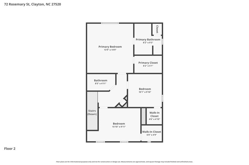 1,815/Mo, 72 Rosemary Street Clayton, NC 27520 Floor Plan View 2