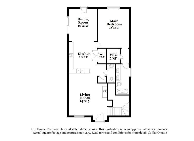 1,925/Mo, 66 Rosemary Street Clayton, NC 27520 Floor Plan View