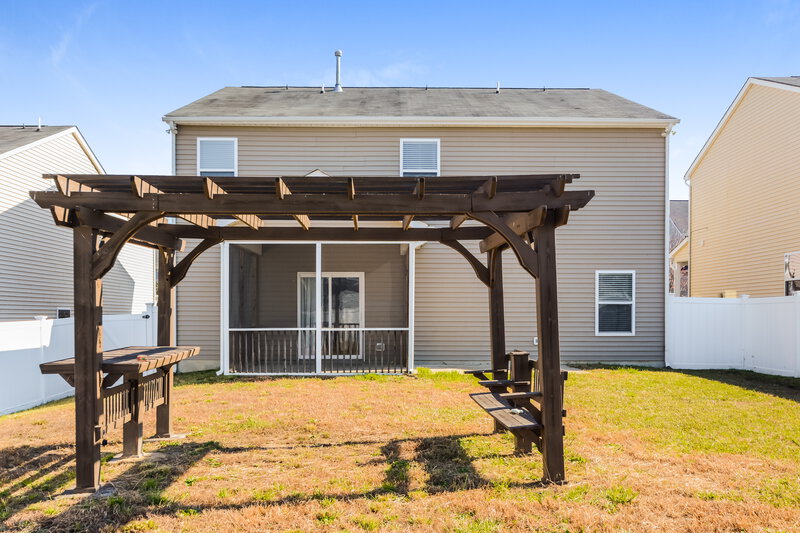 2,335/Mo, 3712 Madeline Way Raleigh, NC 27610 Rear View