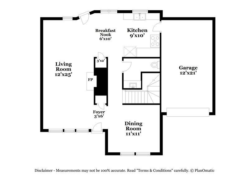 1,800/Mo, 1236 Bacardi Ct Wake Forest, NC 27587 Floor Plan View