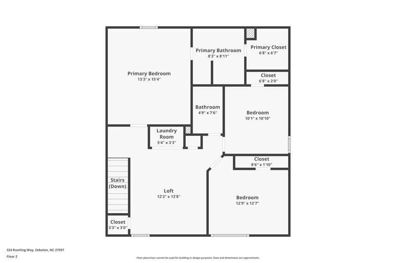 1,990/Mo, 324 Rustling Way Zebulon, NC 27597 Floor Plan View 2