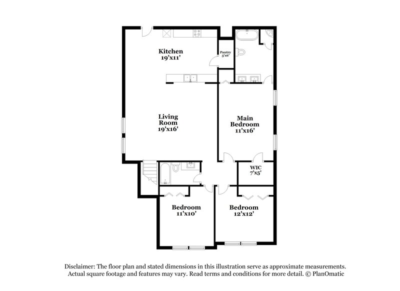 3,060/Mo, 2826 Filbert St Raleigh, NC 27610 Floor Plan View 3