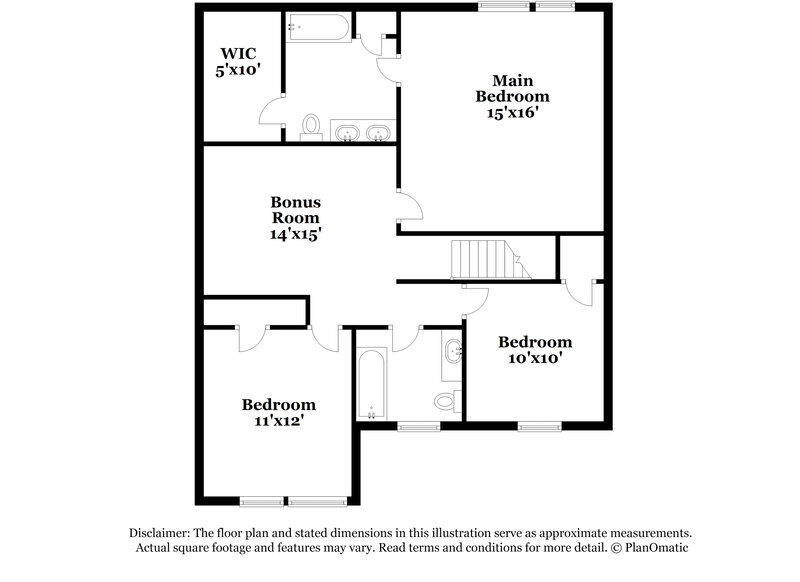 2,025/Mo, 2728 Maybrook Crossing Dr Raleigh, NC 27610 Floor Plan View 2