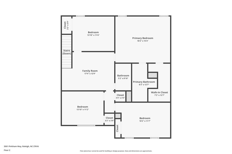 2,180/Mo, 3501 Pinkham Way Raleigh, NC 27616 Floor Plan View 2