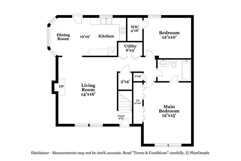 2,060/Mo, 509 Commander Dr Wendell, NC 27591 Floorplan View