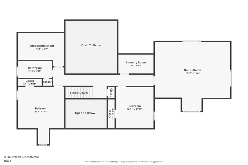 2,325/Mo, 354 Spearhead Pl Clayton, NC 27520 Floor Plan View 2