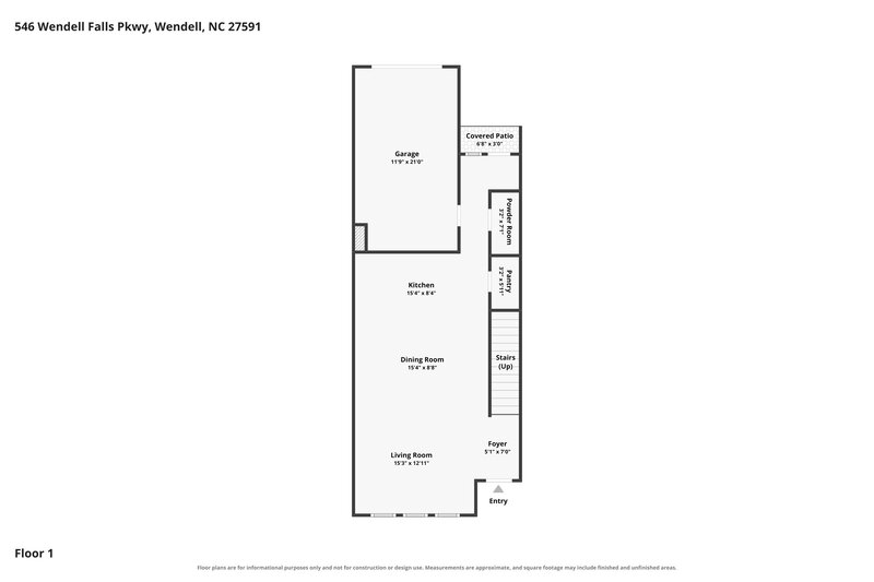 1,715/Mo, 546 Wendell Falls Pkwy Wendell, NC 27591 Floor Plan View