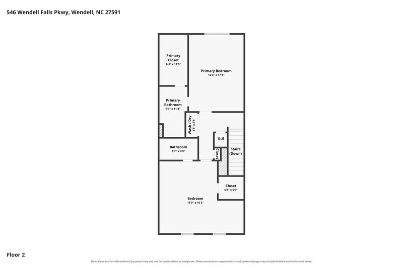 1,715/Mo, 546 Wendell Falls Pkwy Wendell, NC 27591 Floor Plan View 2