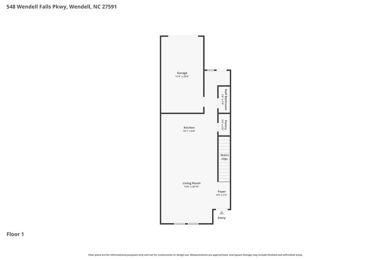 1,765/Mo, 548 Wendell Falls Pkwy Wendell, NC 27591 Floorplan View