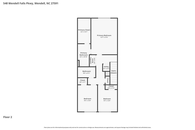 1,765/Mo, 548 Wendell Falls Pkwy Wendell, NC 27591 Floorplan View 2