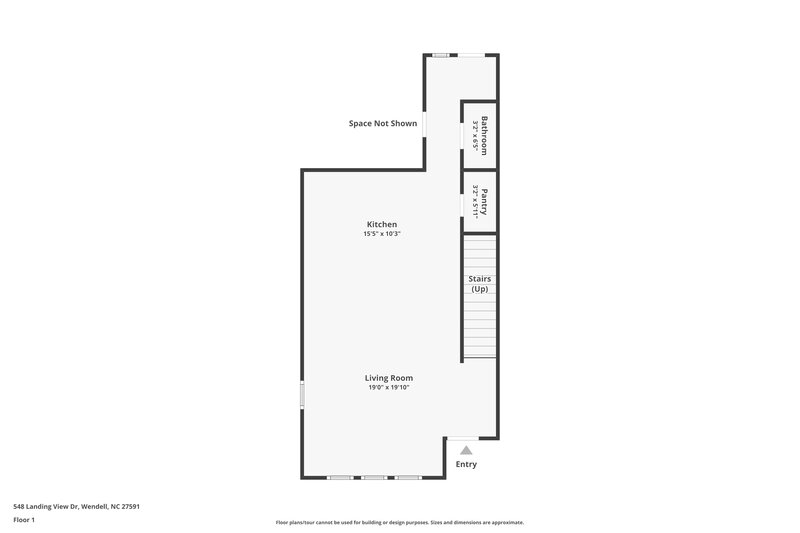 1,650/Mo, 548 Landing View Drive Wendell, NC 27591 Floor Plan View