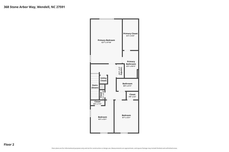0/Mo, 368 Stone Arbor Way Wendell, NC 27591 Floor Plan View