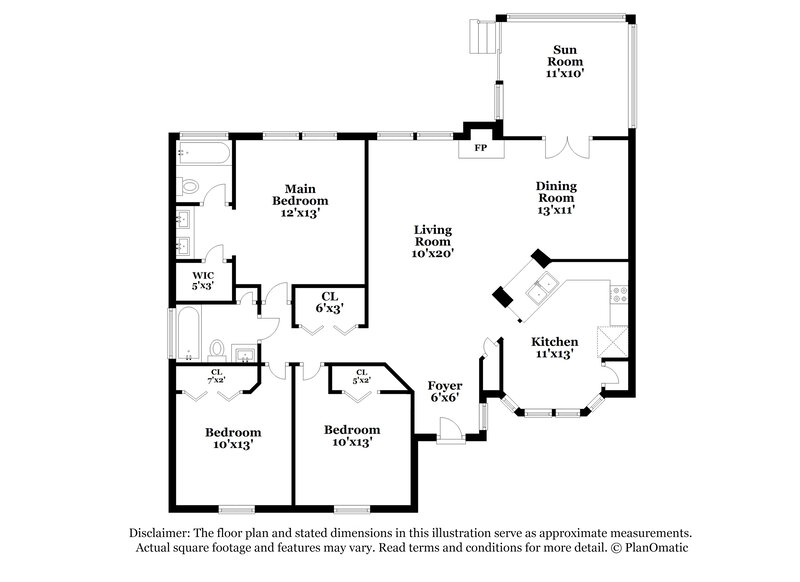 1,985/Mo, 3528 Singleleaf Ln Raleigh, NC 27616 Floor Plan View