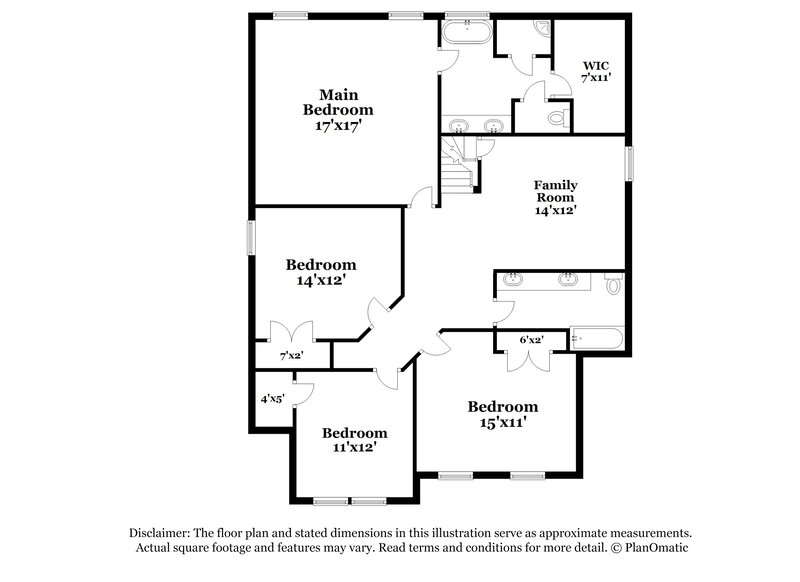 2,545/Mo, 5517 Weathered Rock Ct Knightdale, NC 27545 Floor Plan View 2