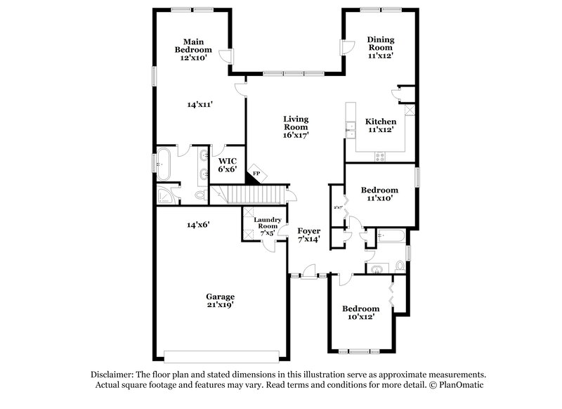 2,130/Mo, 922 Widewaters Pkwy Knightdale, NC 27545 Floor Plan View