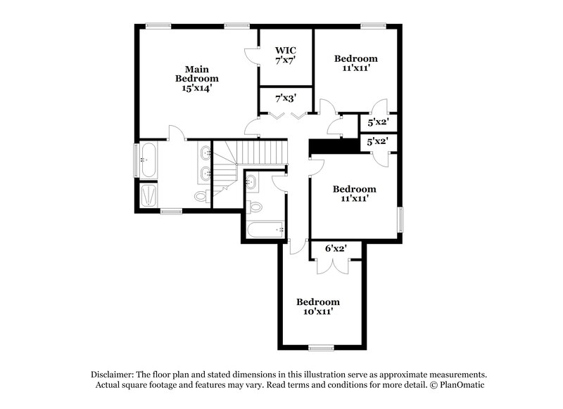 2,075/Mo, 1619 Moineau Ln Raleigh, NC 27610 Floor Plan View 2