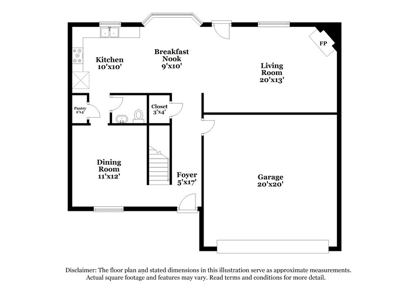 2,415/Mo, 6532 Austin Creek Dr Wake Forest, NC 27587 Floor Plan View