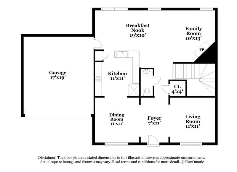 2,195/Mo, 8528 Neuse Hunter Dr Raleigh, NC 27616 Floor Plan View