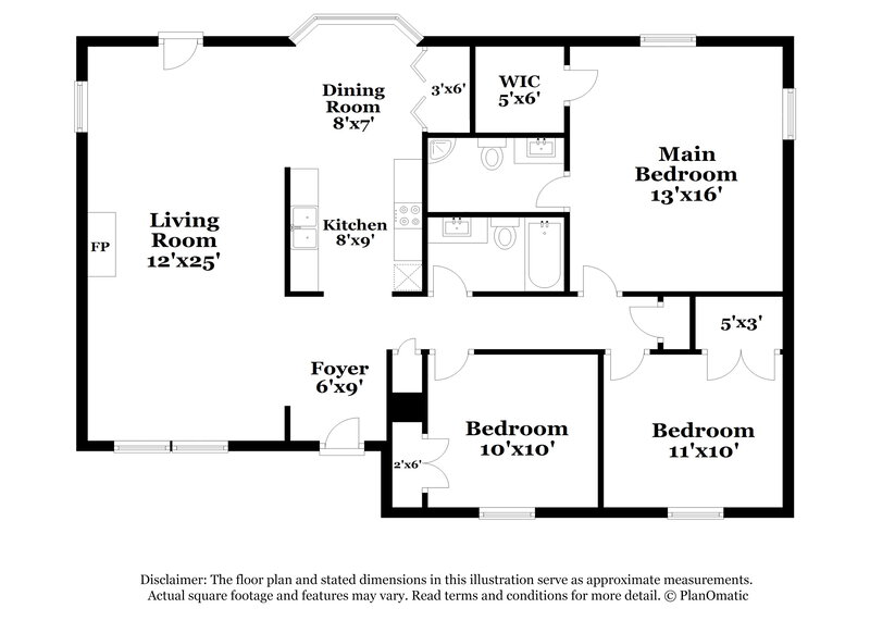 1,665/Mo, 189 Clear Water Dr Wilson's Mills, NC 27577 Floor Plan View