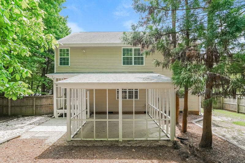 2,110/Mo, 1227 Arbor Greene Dr Garner, NC 27529 Rear View