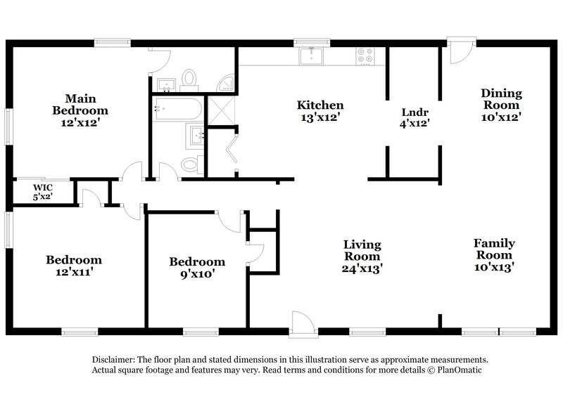1,965/Mo, 3213 Burntwood Cir Raleigh, NC 27610 Floor Plan View